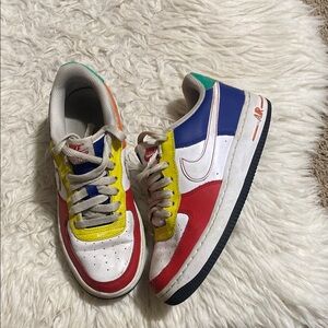 Nike Air Force 1‎ Low LV8 BG Rubik's Cube Athletic Shoes Boys Size 4.5 Y